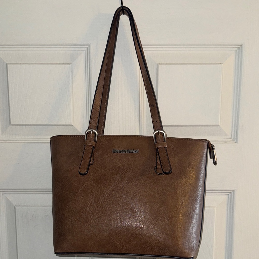 Montana West Brown Tote Bag